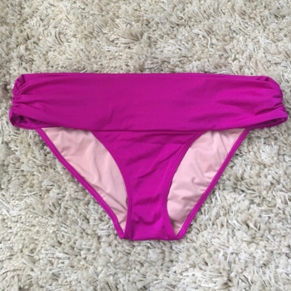 Victoria's Secret Fuchsia Ruched-Waist Bottom